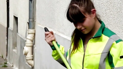 Gorgeus French Babe with Hairy Pussy and...